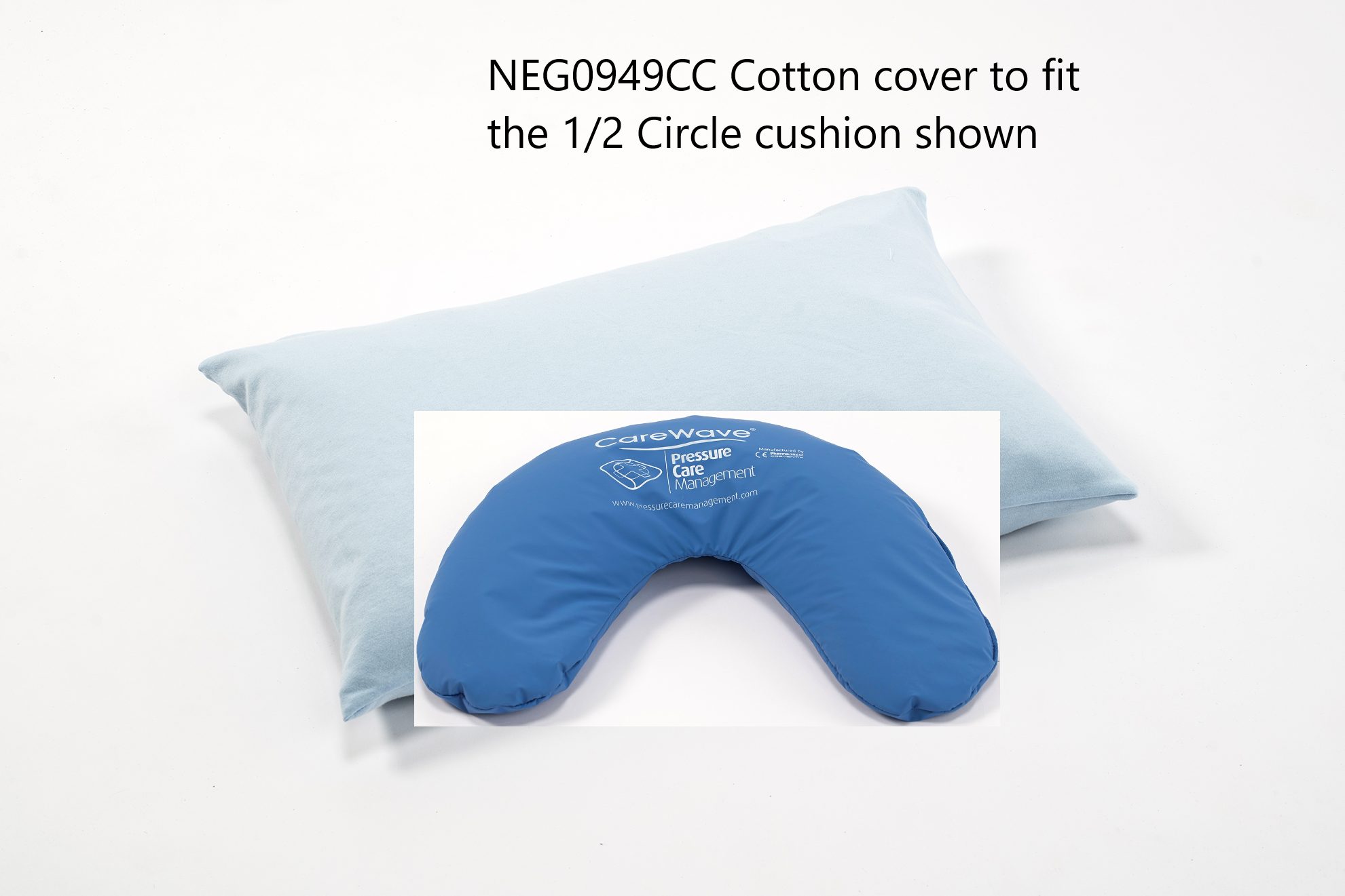 Cotton Cover for 1/2 Circle Cushion - Image 2